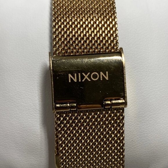 Nixon K Squared Exponential Gold Tone Quartz Watch Japan Movement c. 2010s - Picture 11 of 12